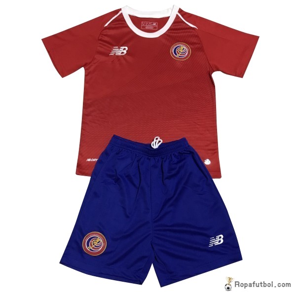 Camiseta Costa Rica Replica Primera Ropa Conjunto De Niños 2018 Rojo